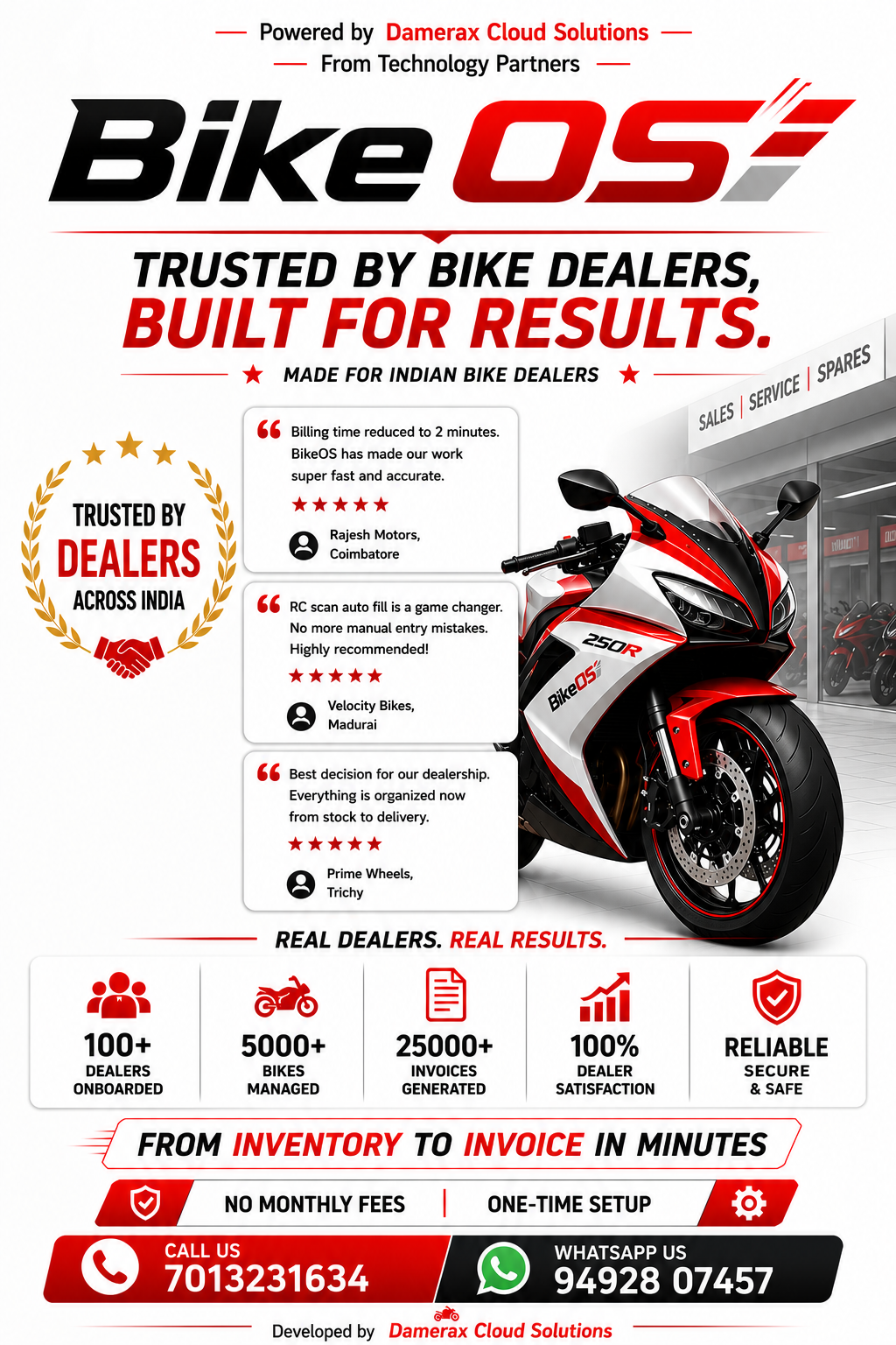 BikeOS – Trusted by Dealers Across India